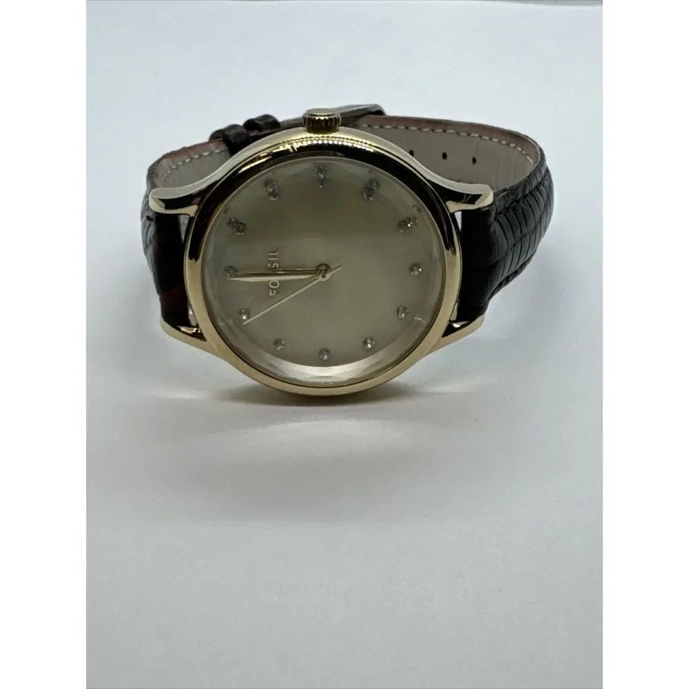 Fossil Laney BQ3391 Women's Leather Strap Analog Dial Quartz Wrist Watch JNA312
